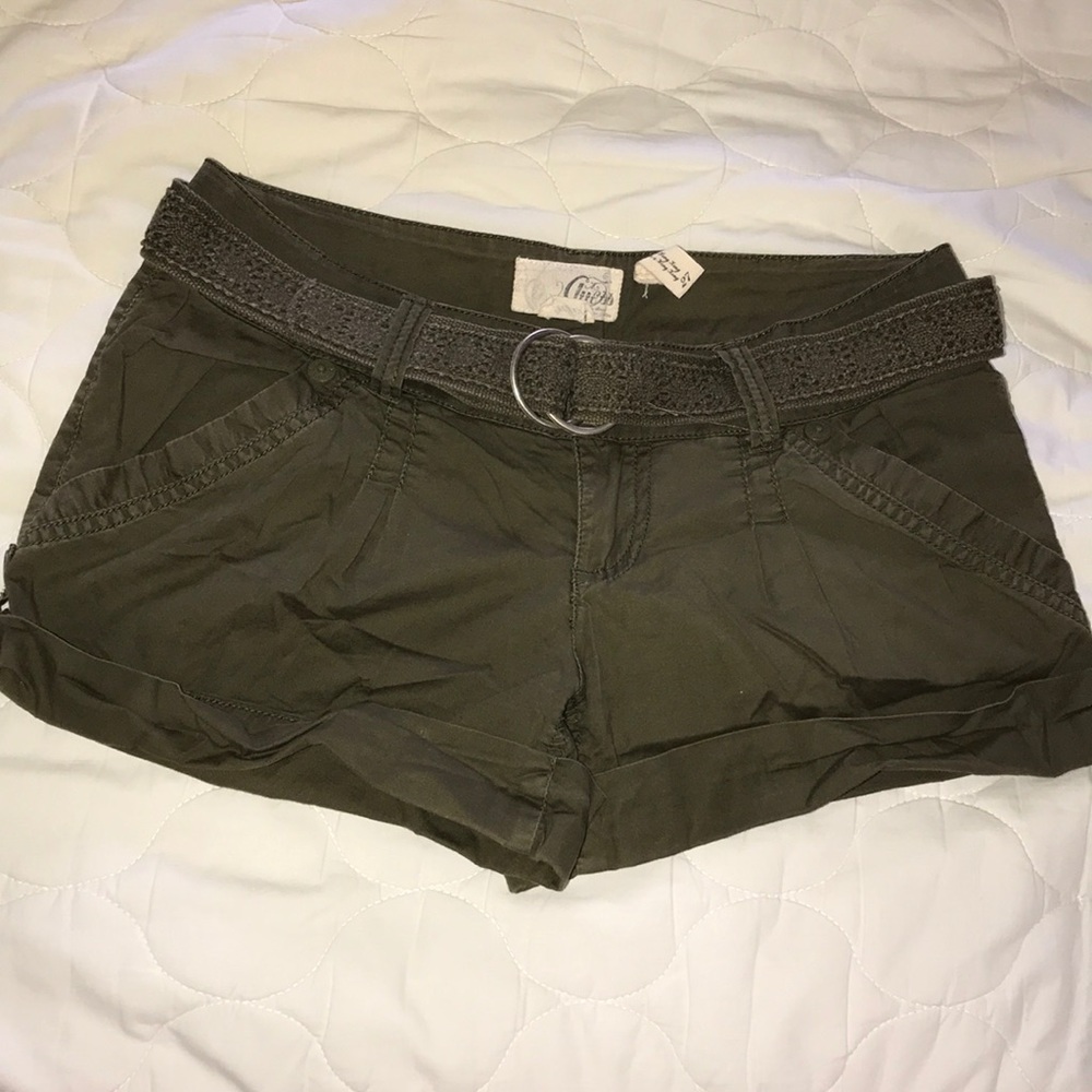 Guess olive green shorts